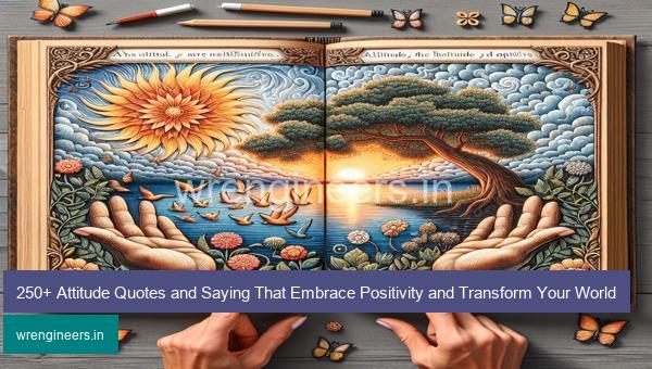 250+ Attitude Quotes and Saying That Embrace Positivity and Transform Your World