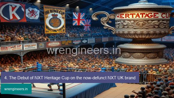 4. The Debut of NXT Heritage Cup on the now-defunct NXT UK brand