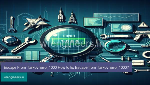 Escape From Tarkov Error 1000 How to fix Escape from Tarkov Error 1000?