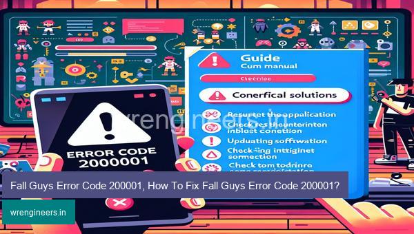 Fall Guys Error Code 200001, How To Fix Fall Guys Error Code 200001?