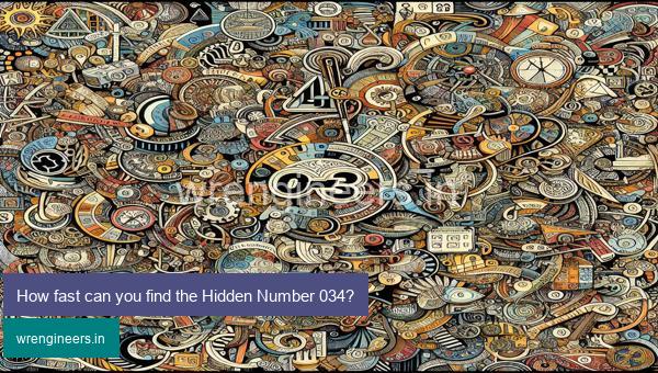 How fast can you find the Hidden Number 034?