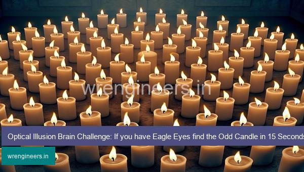 Optical Illusion Brain Challenge: If you have Eagle Eyes find the Odd Candle in 15 Seconds