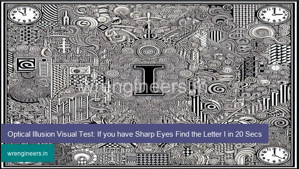 Optical Illusion Visual Test: If you have Sharp Eyes Find the Letter I in 20 Secs