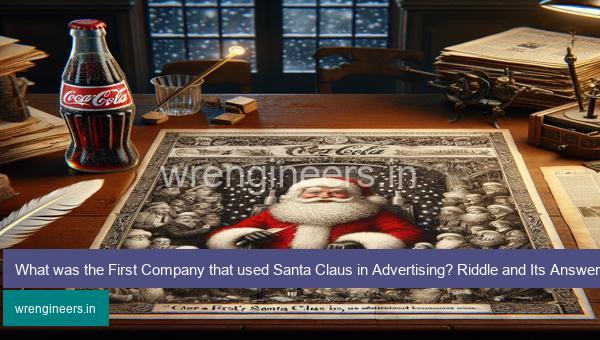 What was the First Company that used Santa Claus in Advertising? Riddle and Its Answer