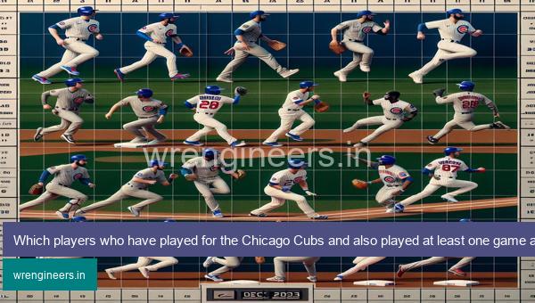 Which players who have played for the Chicago Cubs and also played at least one game at second base throughout their careers?
