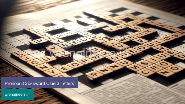 Pronoun Crossword Clue 3 Letters